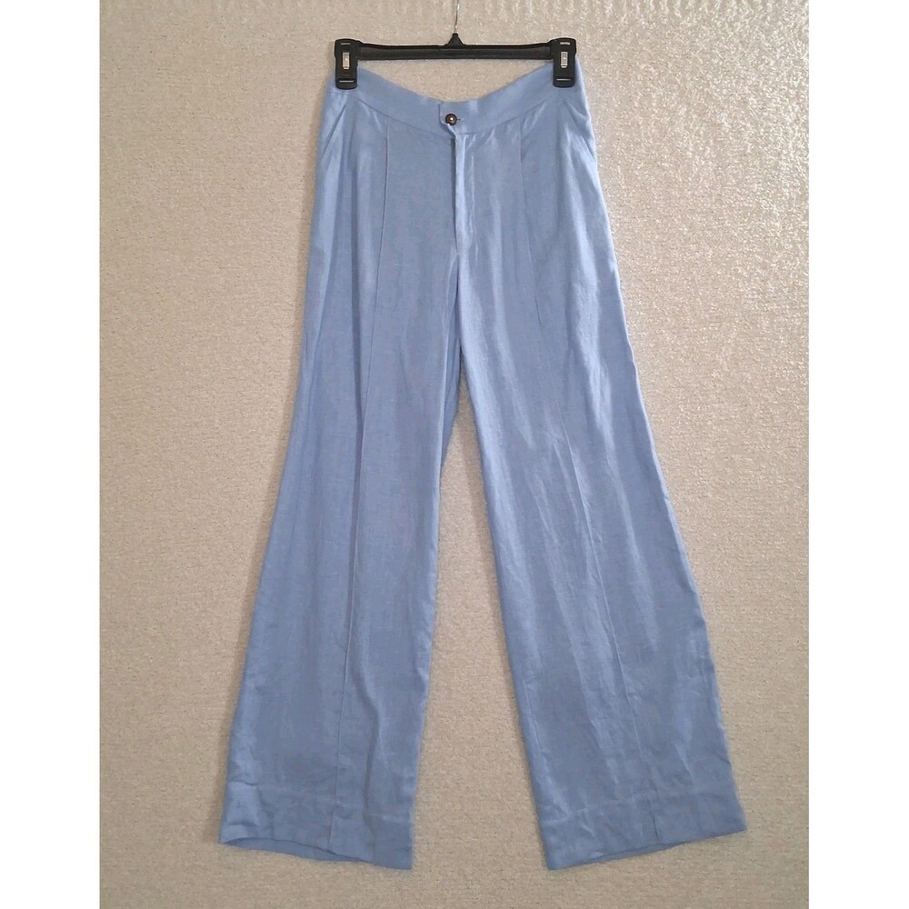Pleated Pants Women's Sz XS Preppy Sailor Scandi Fisherman Coastal Travel Boat